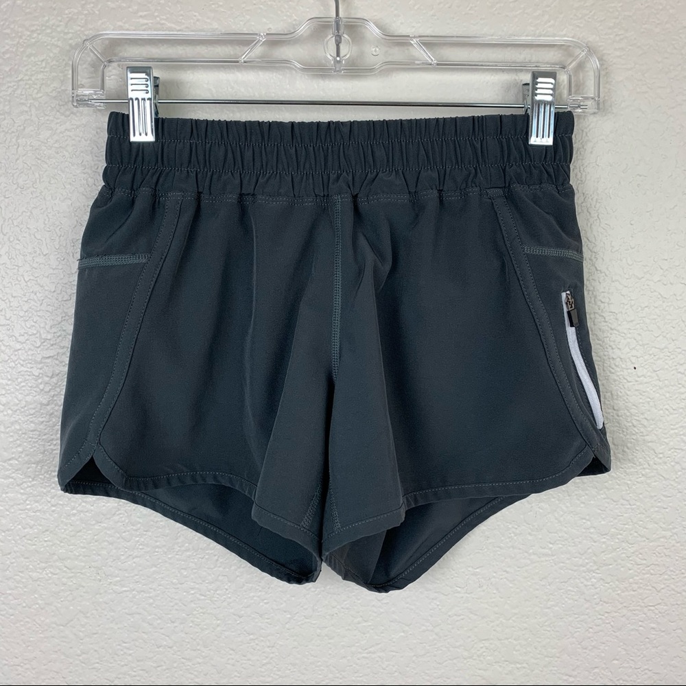 ZYIA Active Womens Running Shorts XS Gray Lined